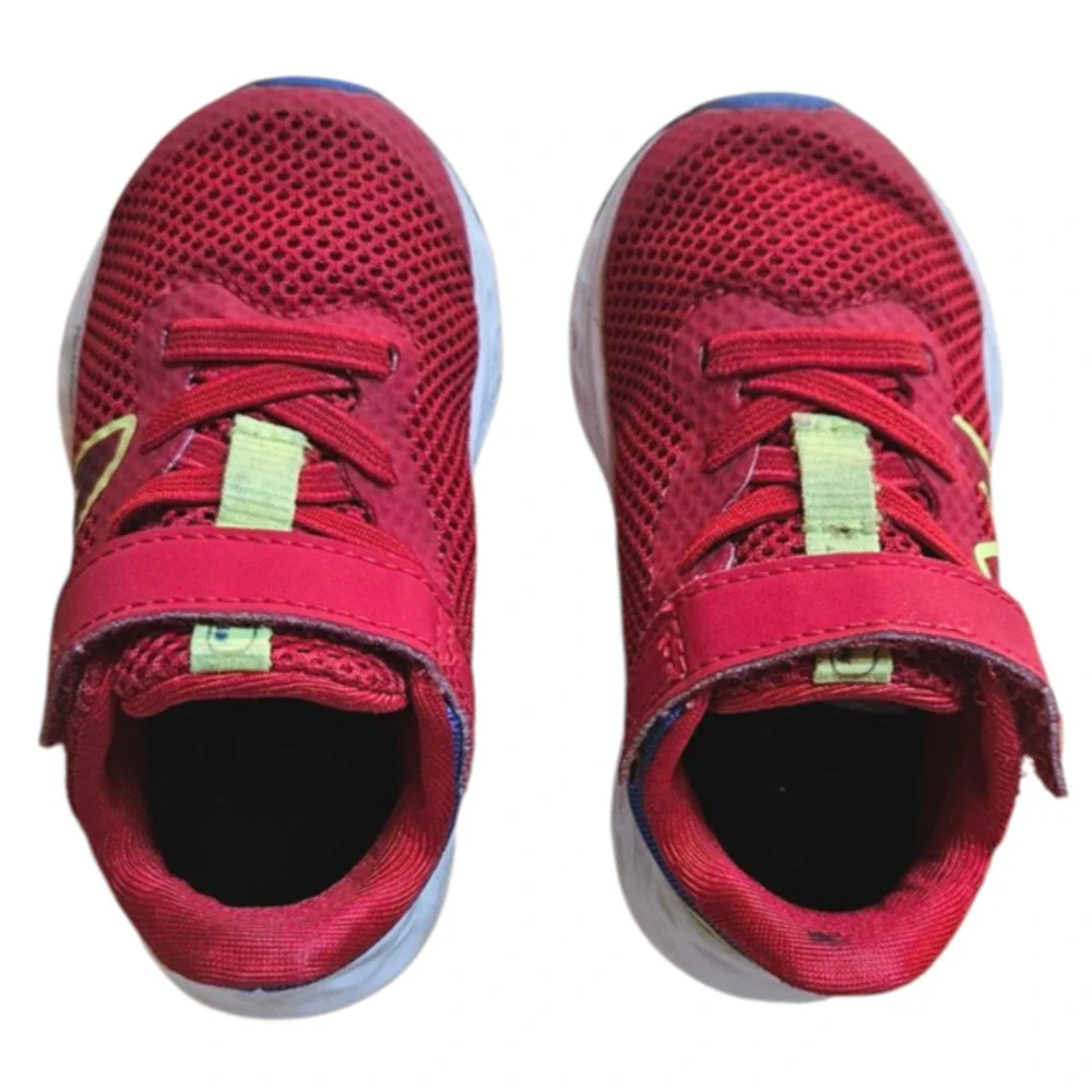 New Balance Arishi Sneakers Shoes Hook and Loop Red Toddler Boy's Size 5